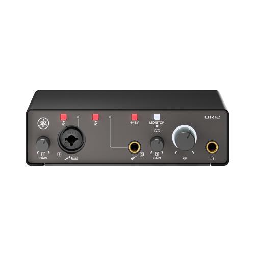 ヤマハ YAMAHA USB2.0 オーディオインターフェース 24bit/192kHz 2イン/2アウト 音楽制作 レコーディング 配信 ループバック機能 ブラック UR12MK3 B|ピースリーショップ 店