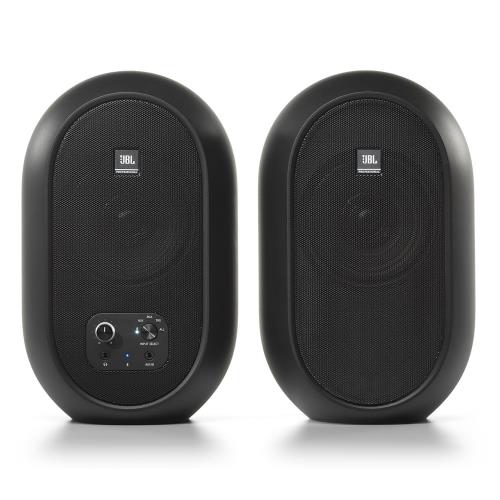 JBL プロフェッショナル 104-BT-Y3 パワード 2Way フルレンジ・スタジオモニター スピーカー 3年保証モデル アンプ内蔵 30W＋30W高出力 Bluetooth5.0対応 (ブラック)｜ピースリーショップ　店