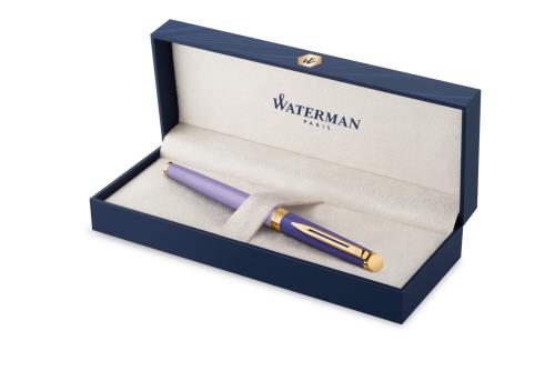 WATERMAN お水マン 筆 F 細字 メトロポリタン エッセンシャル パープルGT 2180127 両用式 置き目インポート品