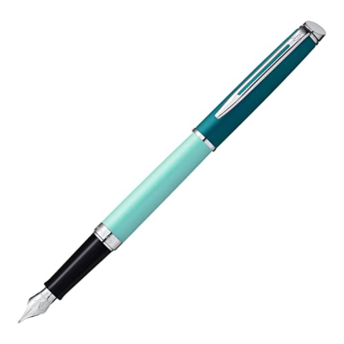 WATERMAN お水マン メトロポリタン エッセンシャル 筆 F細字 飛び切りブランド名 差し上げ物 置き目インポート品 緑であることCT 2190033