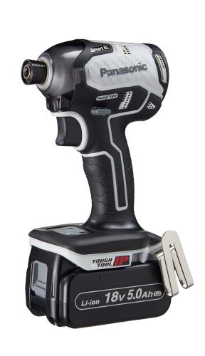 パナソニック 申し受ける差しひびき１番ウッド 18V 5.0Ah蓄電池風呂敷き包み×2個 申し受ける器 大納める入れもの付 デュアル (14.4V/18V) かっこ良いBL 170N・m(18V当て嵌める時) IP56 EZ76A1LJ2G-H 薄墨色