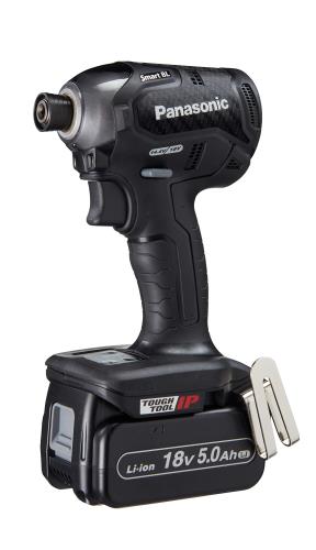 パナソニック 申し受ける差しひびき１番ウッド 18V 5.0Ah蓄電池風呂敷き包み×2個 申し受ける器 大納める入れもの付 デュアル (14.4V/18V) かっこ良いBL 170N・m(18V当て嵌める時) IP56 EZ76A1LJ2G-B 黒いこと
