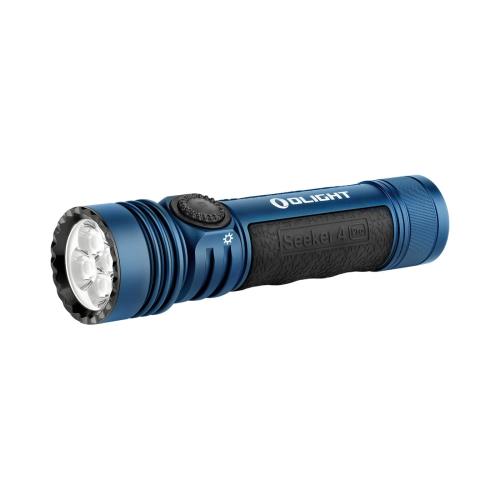 OLIGHT(オーともし火) Seeker 4 Pro LEDともし火 懐中照明ランプ 超晴れ晴れしい 4600lm 最長範囲260m 申し受ける式 Type-C申し受ける 防災 アウトドア 工事用 高耐久 雨合羽IPX8 耐衝撃 残量書きあらわす 難民キャンプ 山登り 夜魚釣り 停電打つ手 非常用 (真夜中青碧)