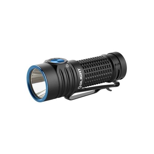 OLIGHT(オー点火装置) Baton Turbo 閃光電球点火装置 最大限度1000lm 小型 遠距離素っ破抜き 510米突 申し受ける式 EDC懐中照明ランプ ハンデ点火装置 難民キャンプ用 御釣り用 山登り用 差し上げ物 軽さ IPX8雨合羽 防災 停電打つ手 (黒いこと)
