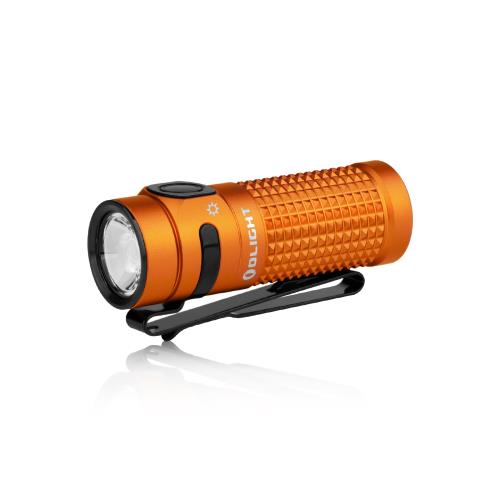 OLIGHT(オーともし火) Baton 4 閃光電球ともし火 1300lm 小型 豪然たる 無座標軸調光ミニ 懐中照明ランプ ハンデともし火 申し受ける式 難民キャンプ用 魚釣り用 山登り用 軽さ IPX8雨合羽 防災 停電打つ手 (Orange)