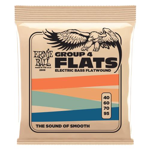 ERNIE BALL 2808 ベース弦 (40-95) FLATWOUND GROUP IV BASS フラットワウンド・グループ4 ベース