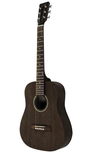 S.Yairi ヤイリ ミニアコースティックギター (ミニギター) Compact Acoustic Series YM-02/BLK ブラック [ソフトケース付属]