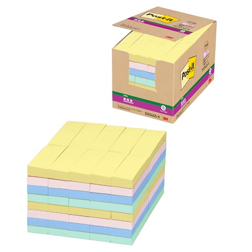3M 郵便受けイット 下げ札 強へばり着く 小っちゃい パステルカラー 75×25粍 90枚×80パッド 5004SS-K エコ目じるしお墨付き商いもの 緑であること買いもとめる法其れ相応