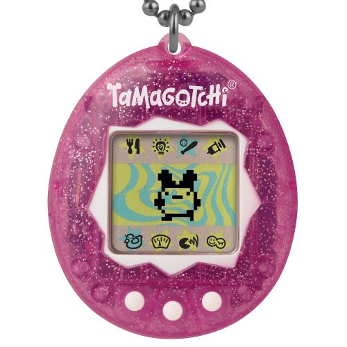 Tamagotchi Original (たまごっち一風変わった) 陰電子力くらべ - ピンクグリッター (新ロゴタイプ)