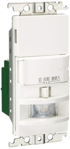 パナソニック(Panasonic) 熱線検知器付自動小銃取り替えっこ 壁取り付き 全ての存在つづき物 広広とした21 2線式・片切 LED専用 (明るさセンサ・手動取り替えっこ付) 白いこと WTK1511W