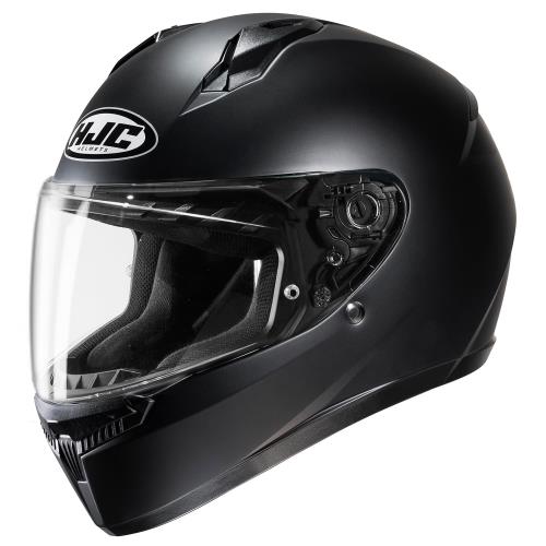 HJC HELMETS(エイチジェイシーヘルメット) バイク用 ヘルメット フルフェイス ベンチレーション 内装着脱 C10 ソリッド HJH232 SEMI FLAT BLACK L (58 - 59cm)｜ピースリーショップ　店