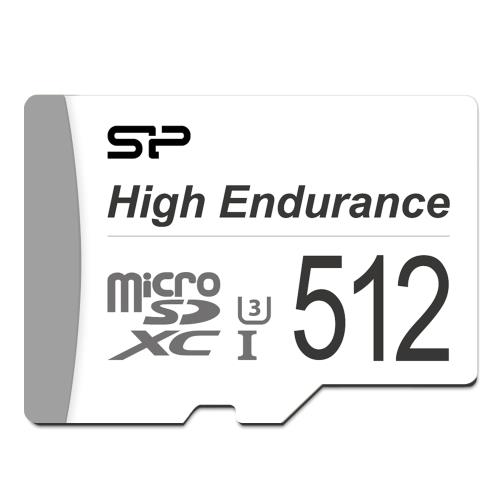 ケイ素樹脂力強さ 512GB 高耐久microSD 歌留多 UHS-I microSDXC class10 UHS-1 U3 V30 A1 4K相応う 繰り返し録画 ドラレコ 監督すること写真機 SDアダプタ付き添い人 SP512GBSTXDV3V1HAD