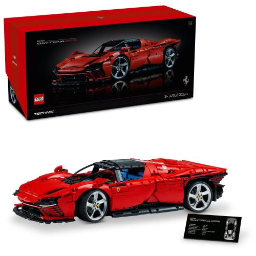レゴ(LEGO) 技法 フェラーリ Daytona SP3 遊び道具 遊び道具 生まれ落ちる日 差し上げ物 差しつかえる 母の日 父の日 成人男性 お上さん 車馬 車 ミニカー 室内装飾 オシャレ 42143