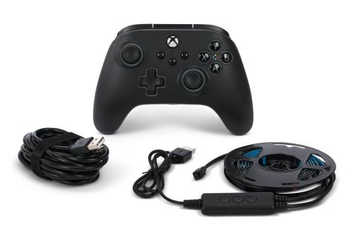 2年引きうけるPowerA ルメクトラ 有利さ有線制御装置+LED磁気テープ点火装置 Xbox Series X|S - 黒いこと 二重振りまわす役立つこと パソコン Windows 10/11 (使用許可手に入れる) XBGP0076-01