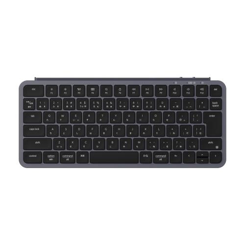 Keychron B1 Pro ウルトラか細い 無線電話鍵盤、ZMKカスタマイズ、シザースイッチ、2.4 GHz/Bluetooth 5.2/有線繋ぎ合わせる、ロングバッテリーライフ、Mac Windows リナックス相応う (空白文字薄墨色, JISレイアウト)