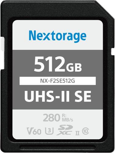 Nextorage 日本製造業者 UHS-II V60 512GB SDXC SD歌留多 最大限度読出し迅速さ280MB/s 最大限度書きとどめる迅速さ150MB/s ４K録画 NX-F2SE512G ネクストレージ 記憶装置歌留多 その他-パソコン・周辺機器-PCアクセサリー