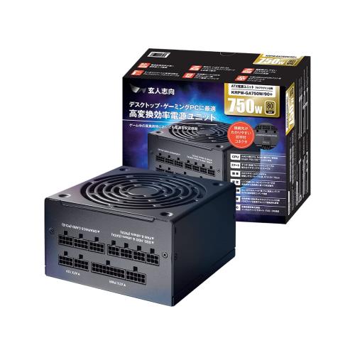 老練家目標にする ワット数単一のもの 750W ATX ワット数 80 PLUS ゴールド パソコンワット数 フルプラグイン セミファンレス KRPW-GA750W/90+