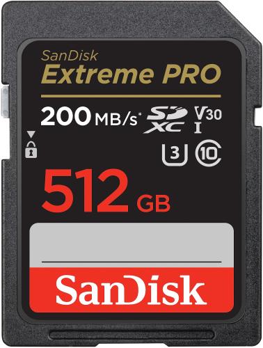 SanDisk (サンディスク) 512GB Extreme PRO SDXC UHS-I 記憶装置歌留多 - C10、U3、V30、4K UHD、SD歌留多- SDSDXXD-512G-GN4IN