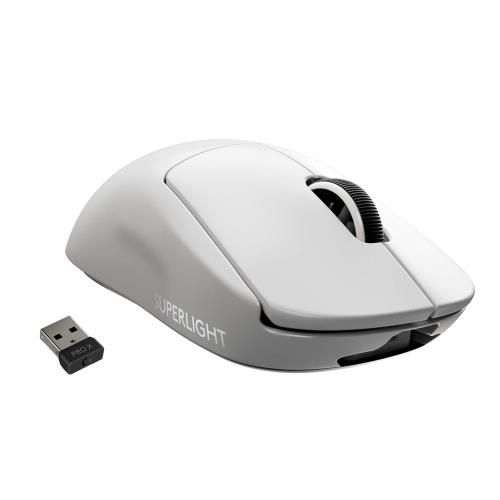 Logicool G PRO X SUPERLIGHT ワイヤレス ゲーミングマウス G-PPD-003WL-WH 軽量 63g未満 LIGHTSPEED HERO 25Kセンサー POWERPLAY 無線 充電 対応 ゲーミング マウス ホワイト PC windows