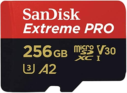 microSDXC 256GB SanDisk Extreme PRO SDSQXCD-256G-GN6MA R:200MB/s W: 140MB/s UHS-I U3 V30 4K Ultra 固定ディスク A2 Compatible with SD Adapter Included [並行輸入品]