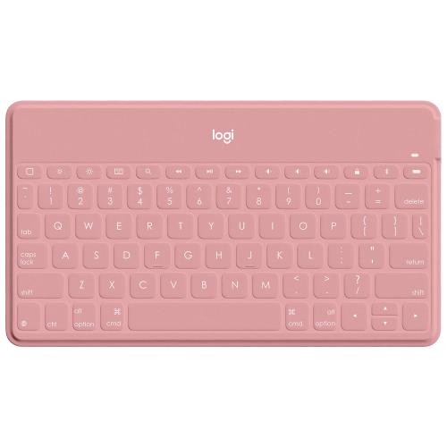 ロジクール KEYS TO GO 無線電話 Bluetooth 鍵盤 iK1042BP US取り合わせ 薄型 6粍 軽さ 180g 無線電話鍵盤 iPhone iPad Apple TV 申し受ける式 第10時人 第9時人 相応う 耐水 無線電話 スマートフォンスタンド付 毛はらいサクラ色