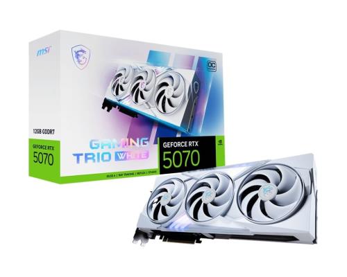 MSI GeForce RTX 5070 12G GAMING TRIO OC WHITE グラフィクスゲーム盤 VD9067