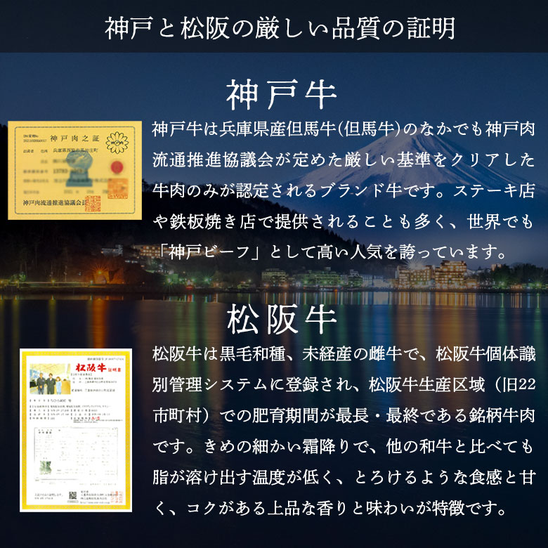 神戸牛松阪牛モモ赤身ステーキ食べ比べ送料無料|高級グルメ贈答プレゼントギフト食べ物食品肉おかず牛肉ブランド牛神戸ビーフ神戸お取り寄せグルメブランド国産牛内祝お返しお礼セット和牛モモステーキ黒毛和牛但馬牛お中元御中元