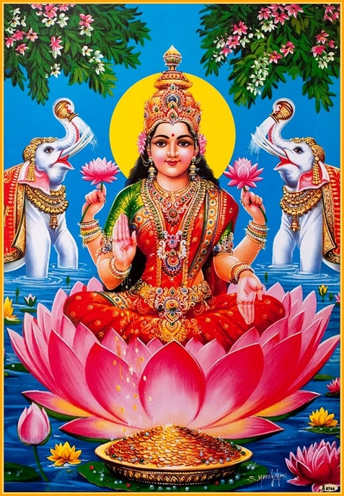 楽天市場】インドの神様 ラクシュミー神お守りカード×1枚[003]India