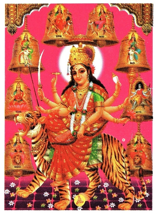楽天市場 インドの神様 ドゥルガー神お守りカード 1枚 001 India God