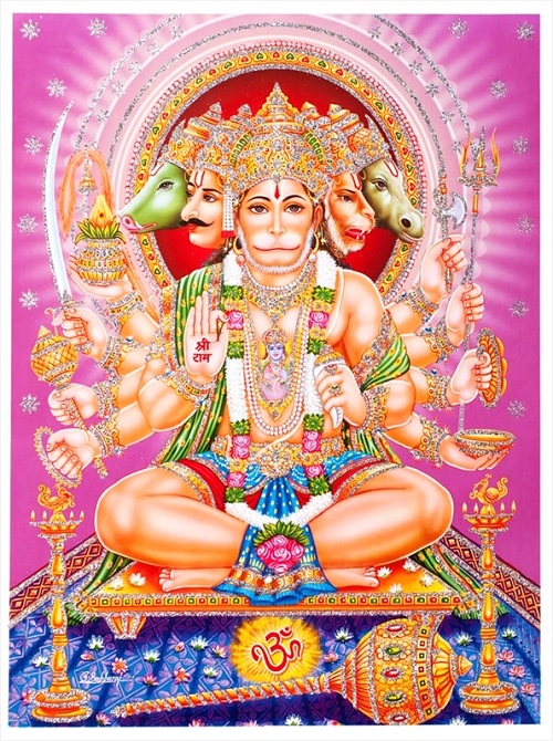 楽天市場】インドの神様 ハヌマーン神お守りカード×1枚[001]India God