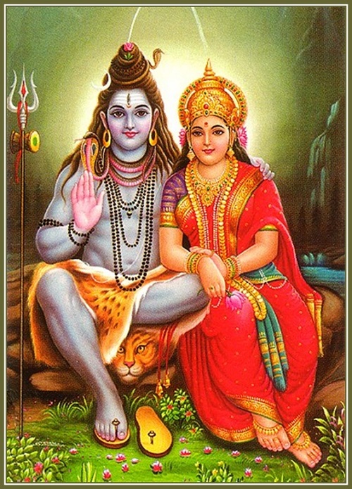 楽天市場】インドの神様 シヴァ＆パールヴァティー神お守りカード×1枚