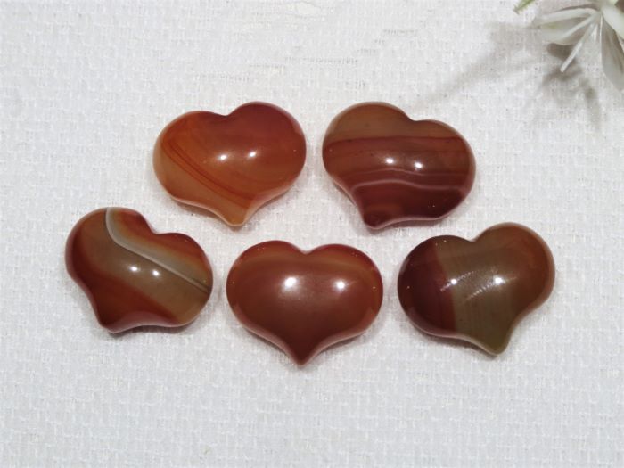 楽天市場】天然石パワーストーンタンブルサードニクス【赤瑪瑙・紅縞