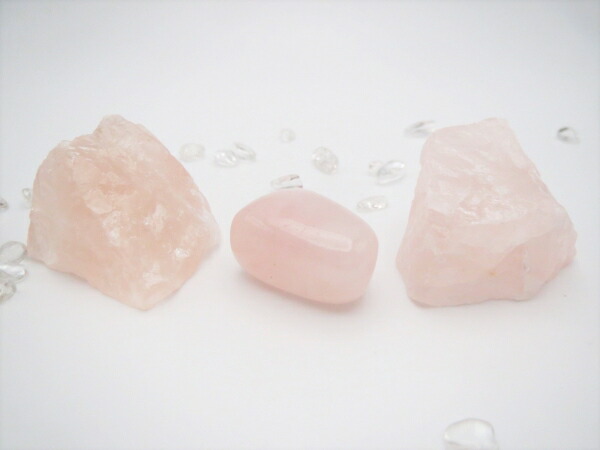 楽天市場】パワーストーン原石ローズクォーツ(紅水晶/薔薇水晶)淡色系