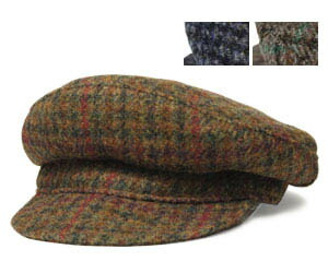 New York Hat ニューヨークハット 9087 Harris Tweed Dutch ハリスツイード ダッチ Olive Grey Navy 帽子 キャップ メンズ レディース｜PRAST