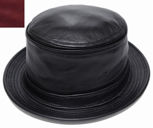ニューヨーク州かぶり笠 鳥打ち帽 ポークパイハット NEW YORK HAT 9246 LAMBSKIN STINGY 子ヒツジひと肌 スティンジー Black なめし革 大層らしい大きさ XXL メンズ レディース 貨物輸送無料 別注