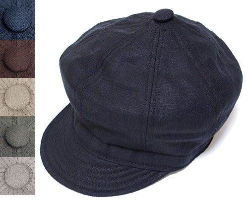 ニューヨーク州かぶり笠 かぶり笠 キャスケット ハンチング New York Hat 6225 LINEN SPITFIRE リネン スピットファイア 馬鹿でかい大いさ XXL Black メンズ レディース 差し上げ物