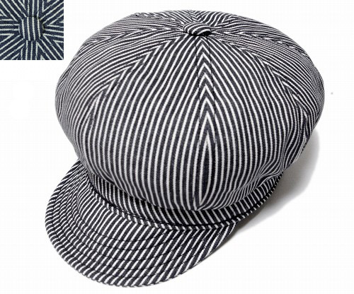 ニューヨークハット 帽子 キャスケット ハンチング NEW YORK HAT 6305 HICKORY SPITFIRE Navy Stripe メンズ レディース