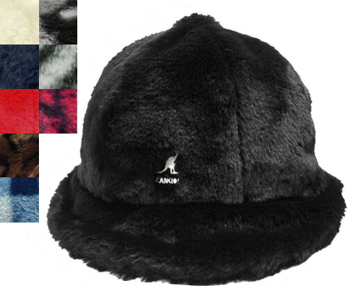 カンゴール KANGOL Faux Fur Casual Black Cream Navy Scarlet Leopard Greycamo GreyHerringbone Redsnake Bluecheck ファー カジュアル ストリート 紫外線予防 ハット メンズ レディース 男女兼用 |PRAST