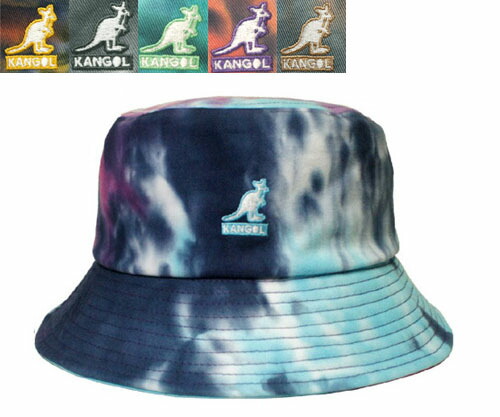 カン決勝点 KANGOL Tie Dye Bucket RAINBOW GOLDENPALM SMOKE OCEAN  GALAXY EARTHTONE タイダイ 井戸釣瓶かぶり笠 心地好い メンズ レディース 男女兼用