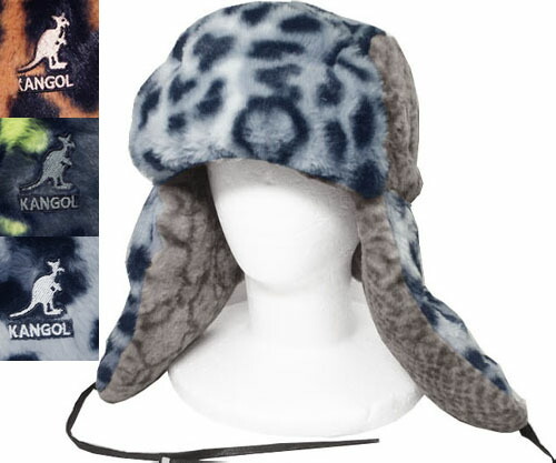KANGOL カンゴール Wild Fur Trapper ICED LILAC/COAL PEPTO/MAHOGANY CHARCOAL/BLACK MOONSTRUCK/GREY レオパード スネーク 帽子 ロシア帽 防寒 スキー帽 ロシアン帽子 飛行帽 メンズ レディース 男女兼用 紳士 婦人 ギフト