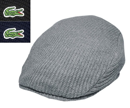 LACOSTE ラコステ L1274 Knit Hunting BLACK NAVY GRAY ニットハンチング 紳士 婦人 メンズ レディース ギフト 男女兼用