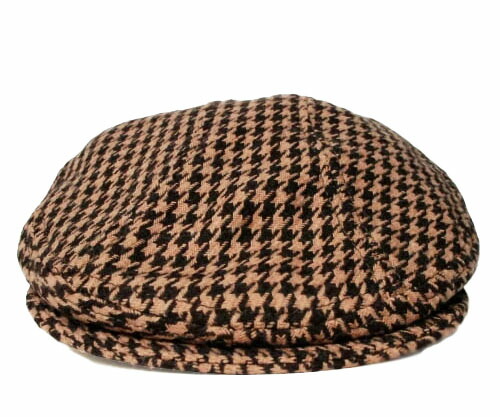 NEW YORK HAT（ニューヨークハット） ハンチング #9018 HOUNDSTOOTH 1900 Black/Brown