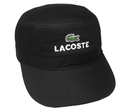 LACOSTE ラコステ L1308 ドゴールキャップ BLACK 帽子 紳士 婦人 メンズ レディース