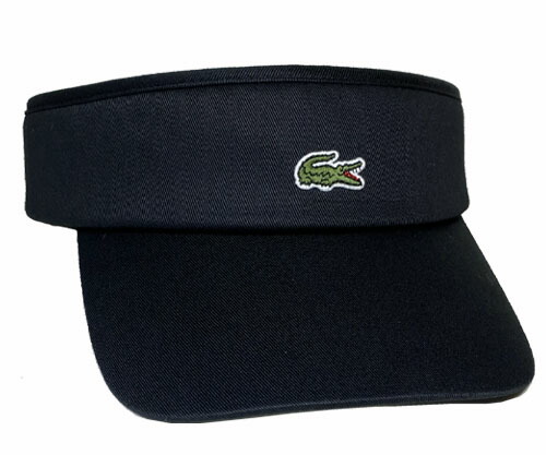 LACOSTE ラコステ L1408 VISOR サンバイザー クロ 運動競技 かぶり笠 成人男性 成人女性 メンズ レディース