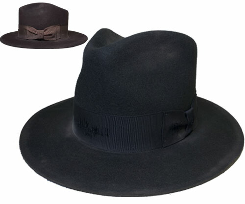 帽子 ステットソン STETSON SH180 DUSTY WHIPPET マニッシュハット BLACK BROWN メンズ レディース