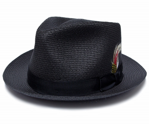 USA製ニューヨークハット新品Lite Felt Stingy中折れハット紺XL 帽子 