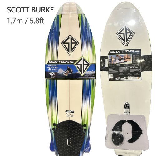 【在庫限り】*202602SCOTT BURKE ショートソフト サーフボード 5.8フィート 172cm海 海水浴 マリンスポーツ ショートサイズサーフボード リーシュフィン付き1654605|PRAY LIV 店