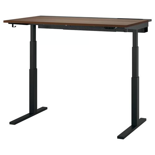 ＊202601 MITTZON ミッツォーン デスク 昇降式 100V ウォールナット材突き板/ブラック 140x80 cm 快適 機能性 頑丈 耐久性 IKEA イケア おしゃれ 新生活 ケーブル収納 電動 衝突感知 195.289.83