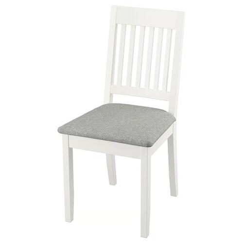 *202602NÄSINGE ネースィンゲ チェア ホワイト/ティッブレビ ベージュグレー快適 頑丈 耐久性 IKEA イケアおしゃれ 新生活 洗えるカバー ハードウッド 無垢材製905.875.05|PRAY LIV 店