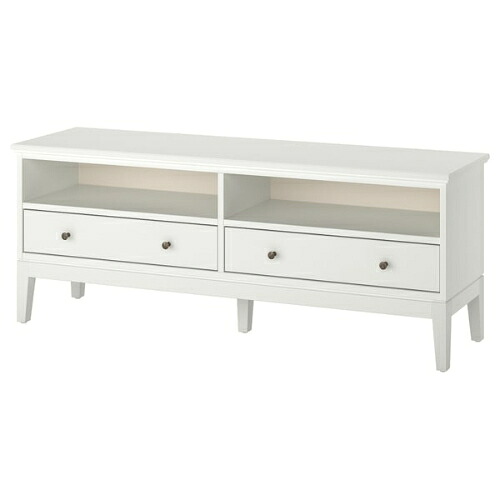 ＊202602 IDAN?S イダネス テレビ台 ホワイト 162x40x63 cm 収納 簡単 組み立て IKEA イケア おしゃれ 新生活 配線口 引き出し 高さ微調節 704.878.61